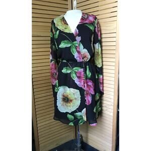 NWT KOOPLES FLORAL PRINT V-NECK DRESS Size 3/L